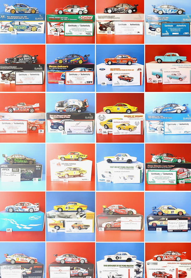 1/18 Diecast V8 Supercars Ford And Holden