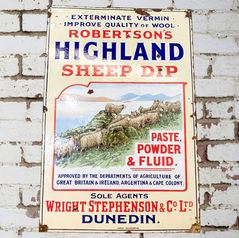 Highland Sheep Dip Porcelain Enamel Sign