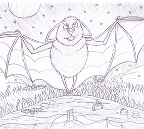 Inktober 2022 - Day 3 Bat.png