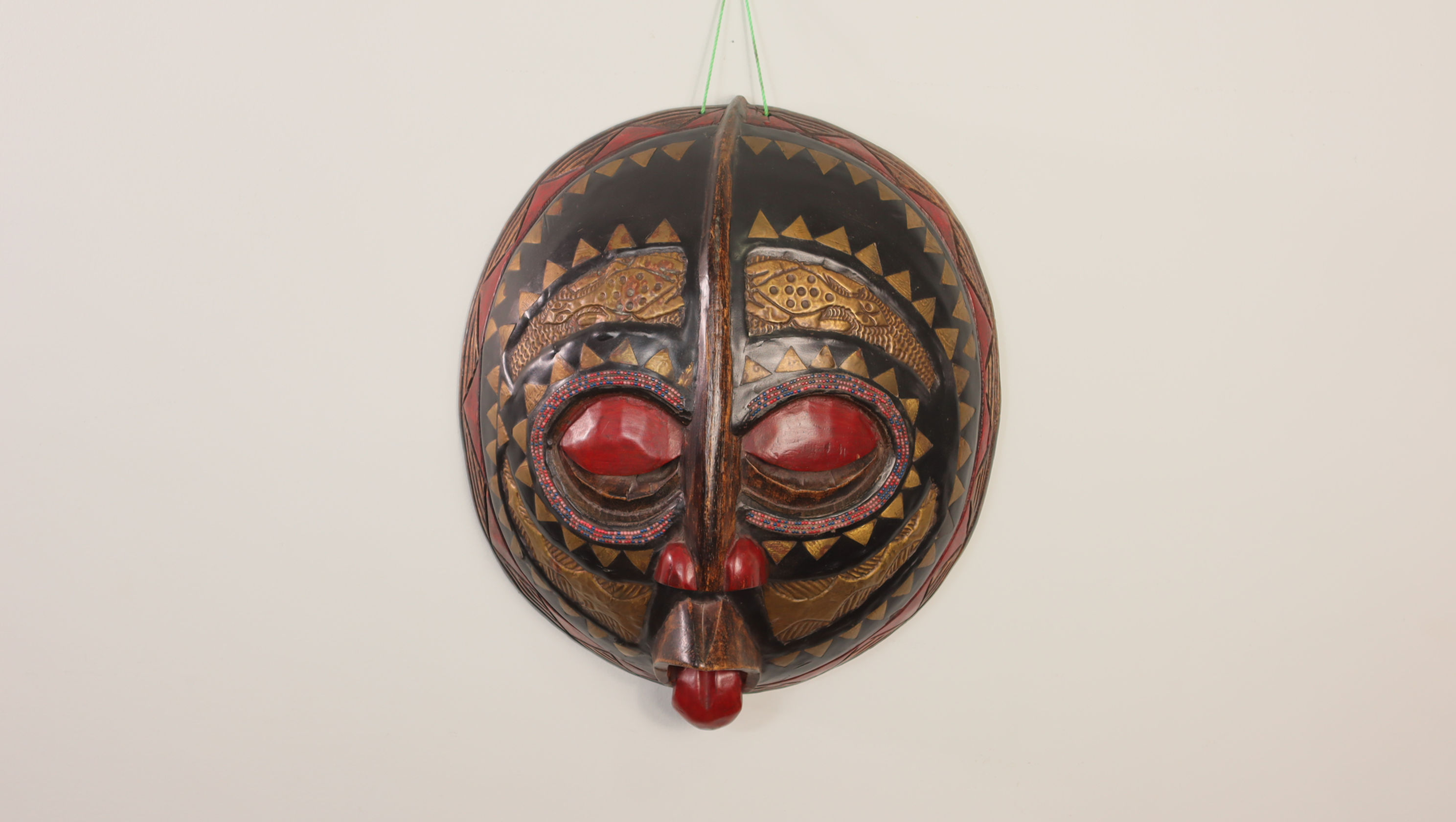 Colored Brass and Wood Mask