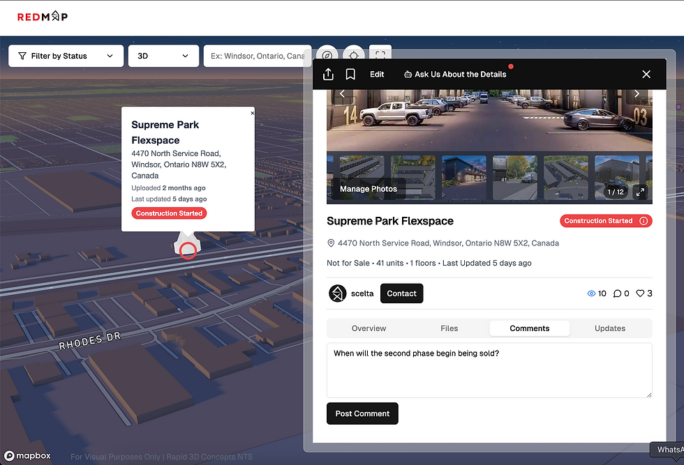 REDMap Comment Feature