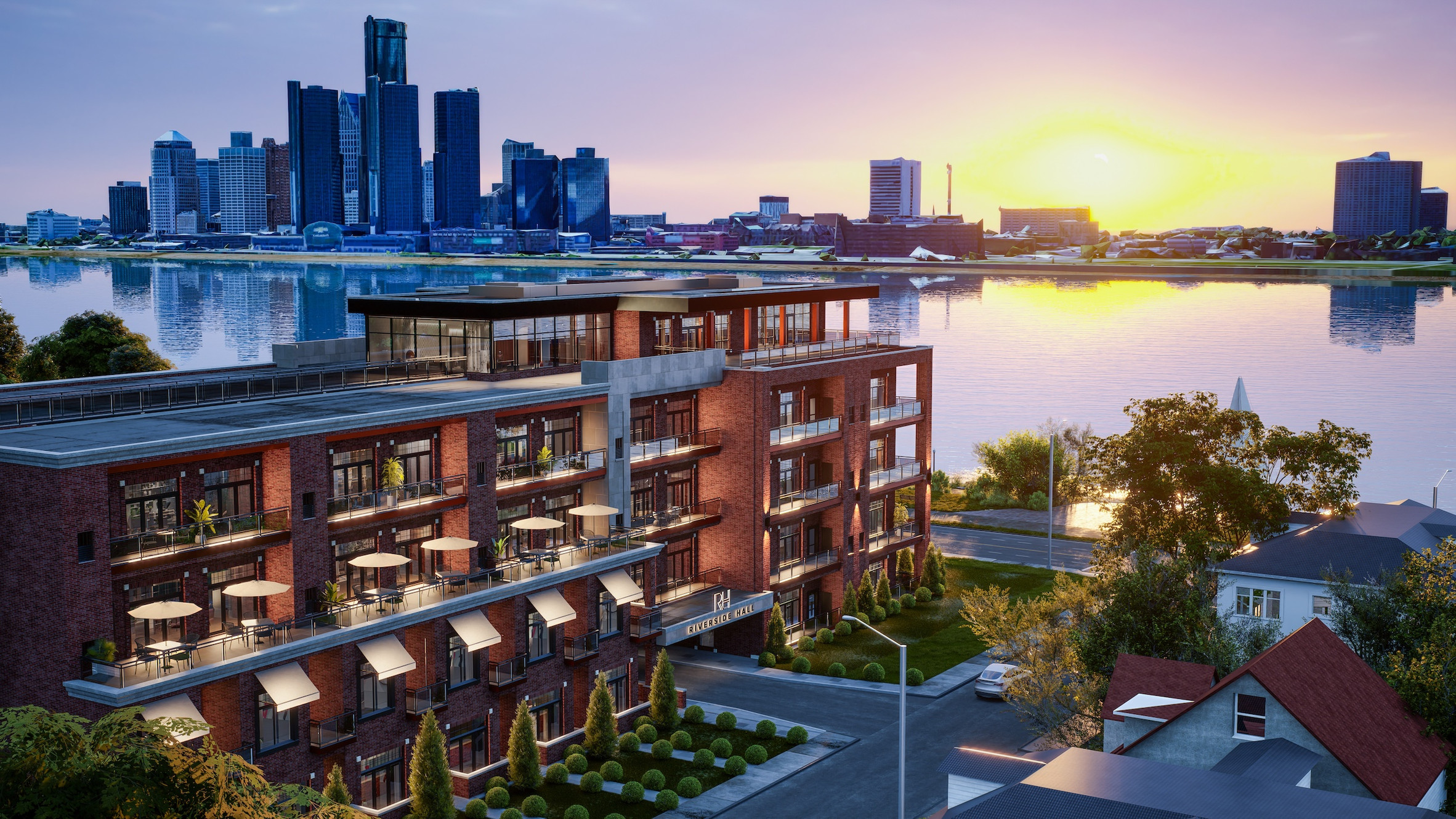Curated visual reference: Luxury Riverside Riverfront Condos Reference: Riverside Hall Luxury Waterfront Condos