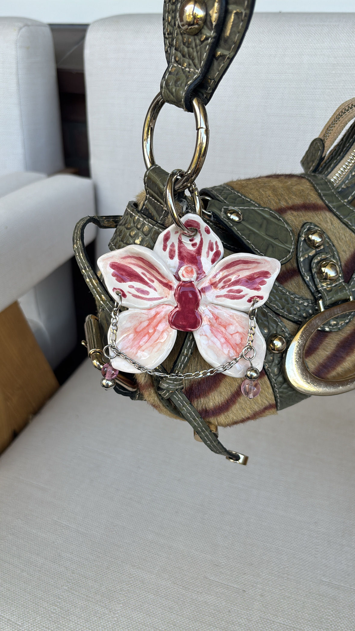 Pink Princess Orchid Bagcharm II