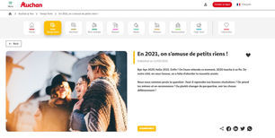 2021 - Auchan International - Article de Blog - "L'Art De Rien".