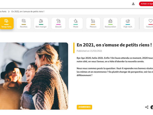 2021 - Auchan International - Article de Blog - "L'Art De Rien".