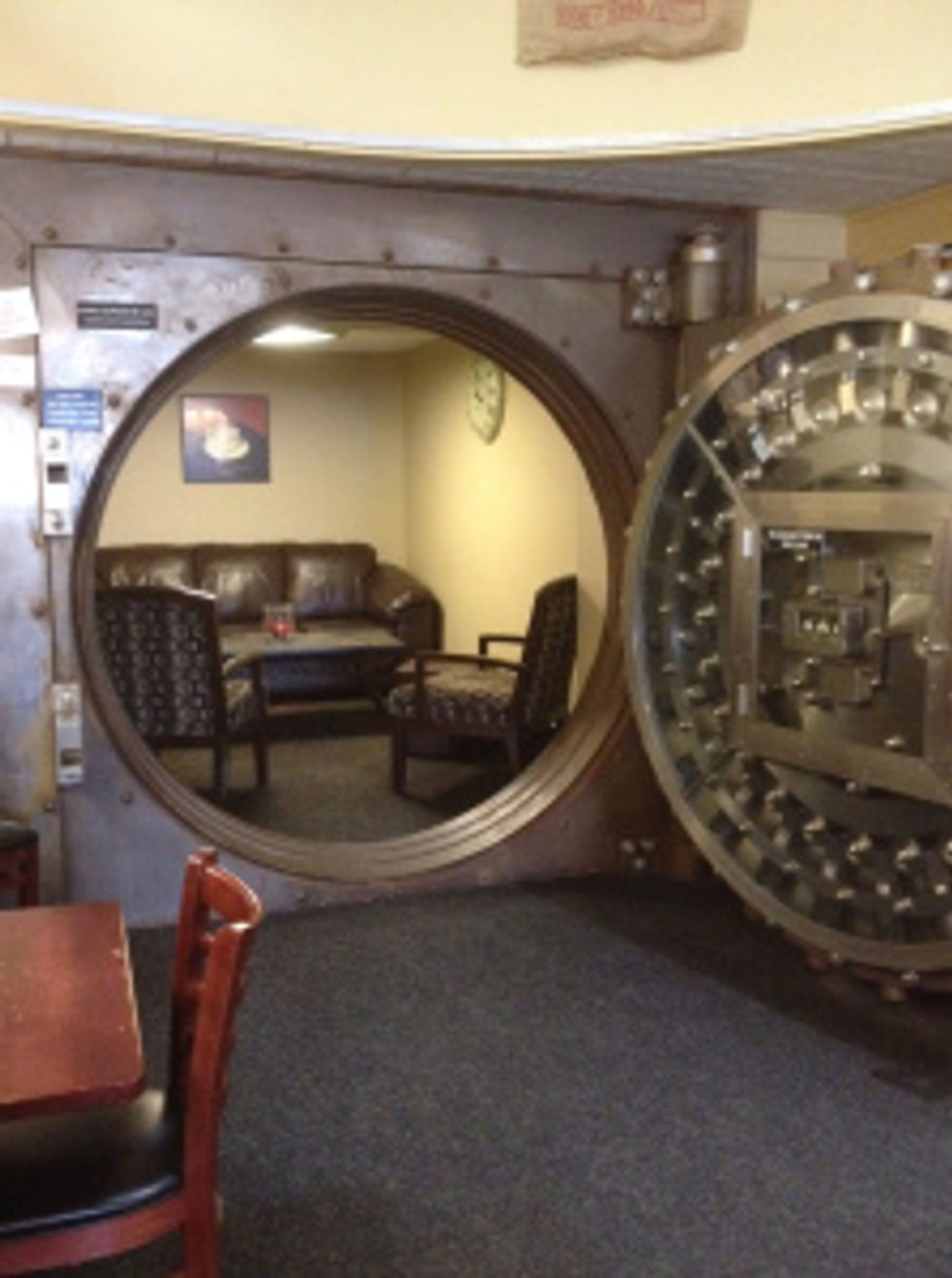 The vault in Aroma Joe's in Sanford.