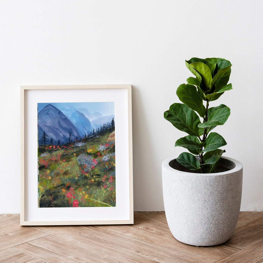 Thumbnail: Wildflower Hills Art Print