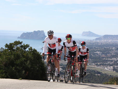 Paul Mill and team climb La Puig Lorenca