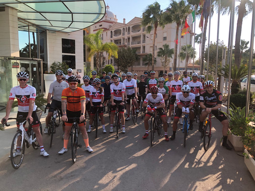 Morning ride out from Albir Playa Hotel