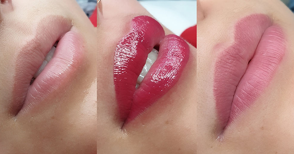 before-straight-after-and-healed-lip-blush-tattoo-semi-permanent-makeup-uk-spmu-greta-glam