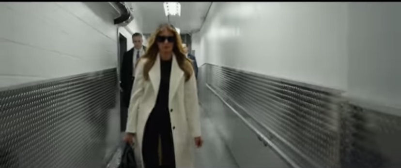 First Lady, Melania Trump (in scene in official movie trailer)