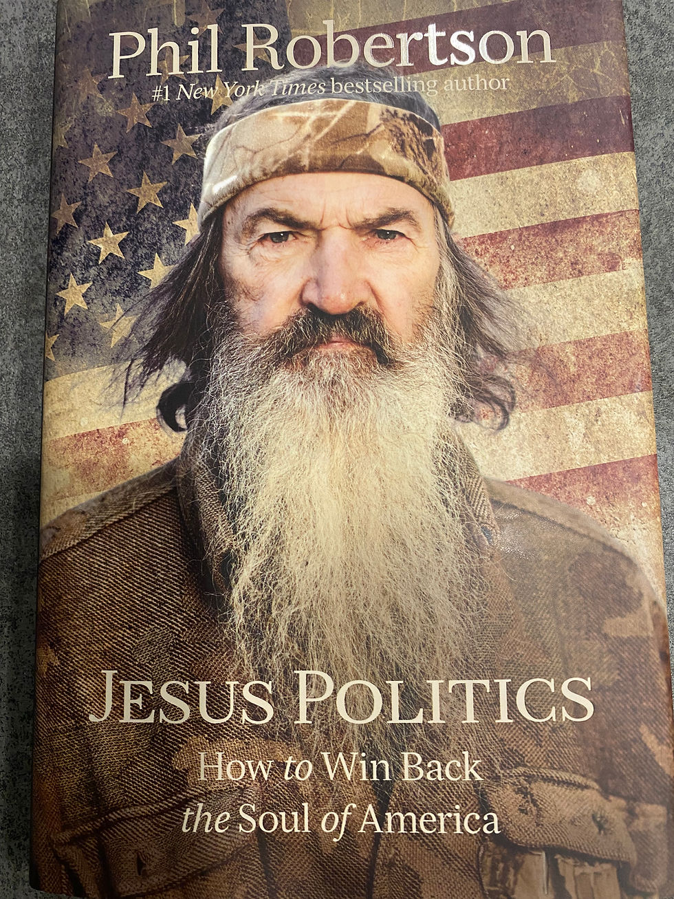 Jesus Politics book cover with picture of Phil Robertson