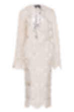Ghost Mannequin photo of a off white knit dress from 1Off Paris
