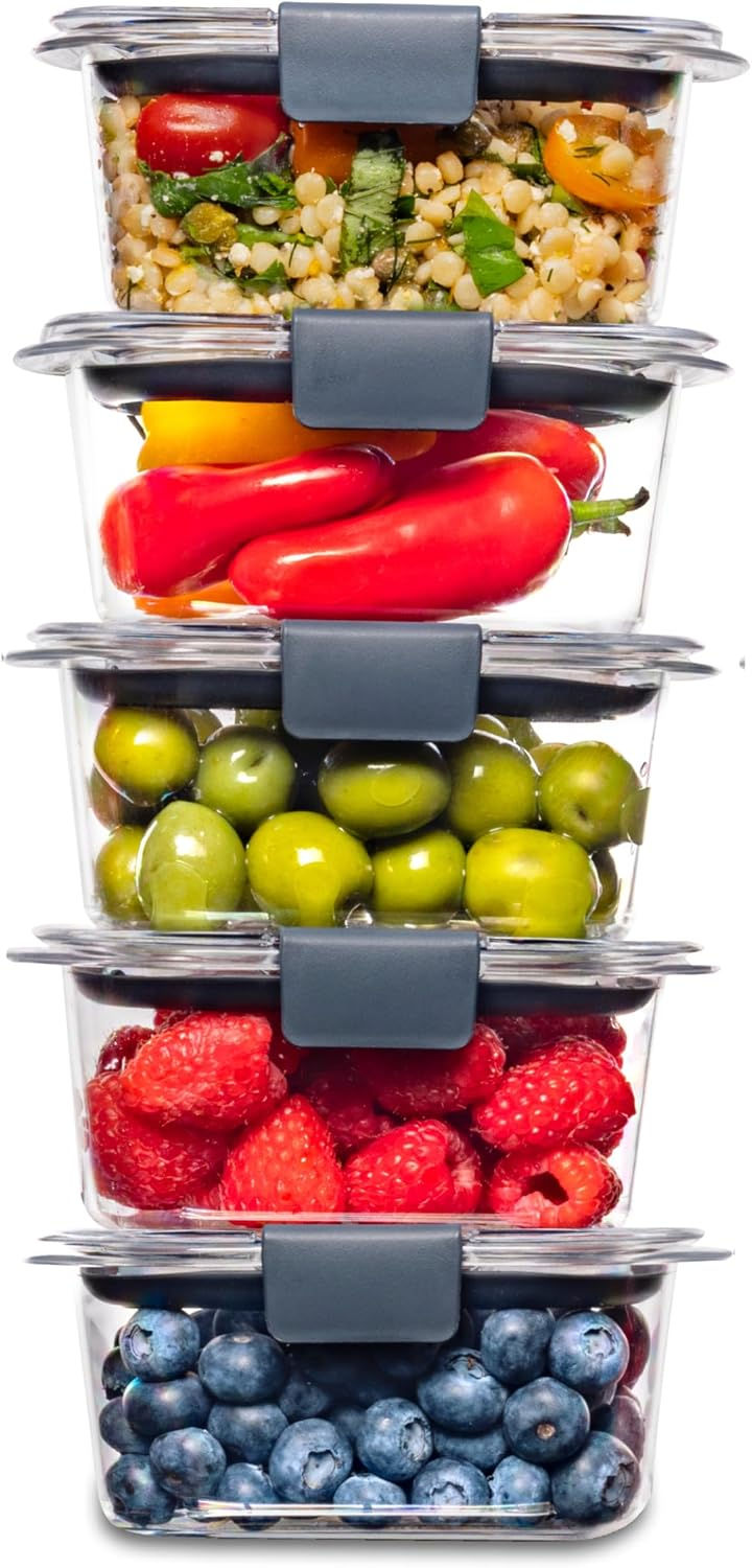 clear BPA free food storage containers with lids