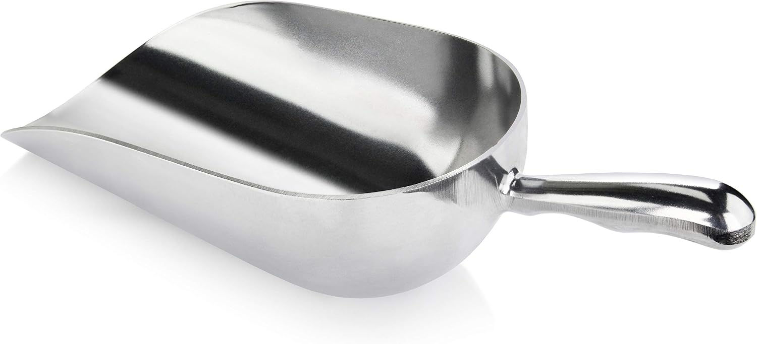 Aluminum Round Ice Scoop for ice and dry foods