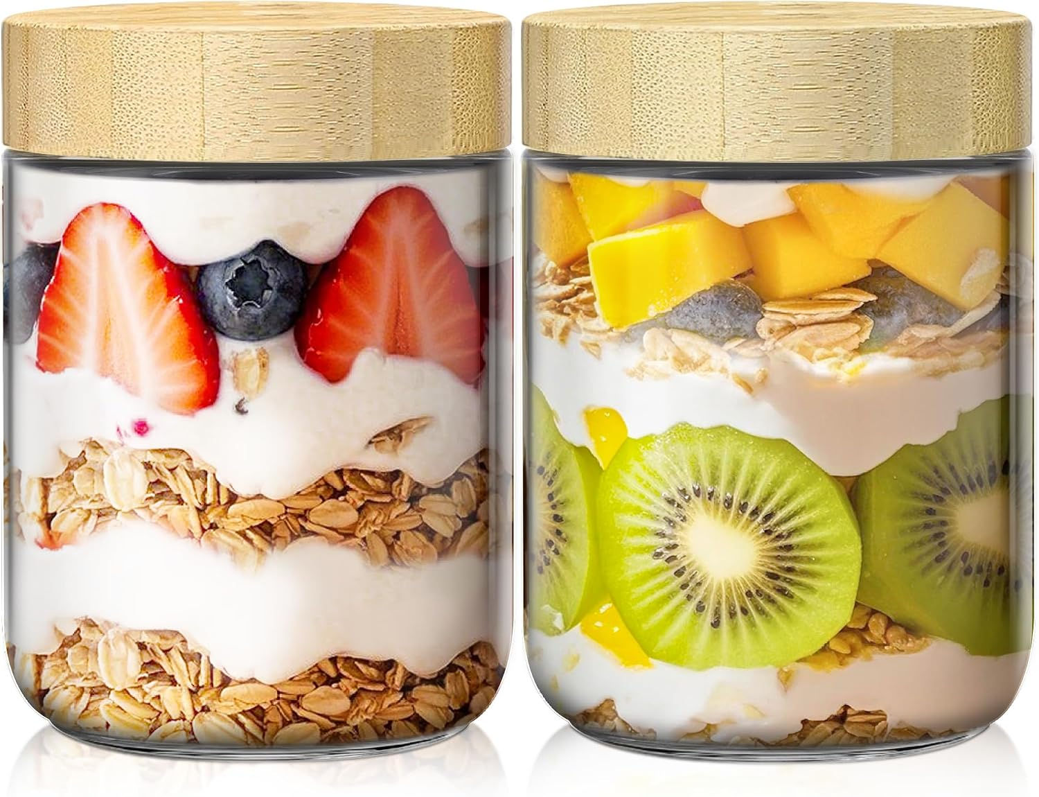 reusable breakfast food storage jars