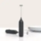 Rechargeable handheld milk frother for lattes, cappuccinos, matcha, and hot chocolate
