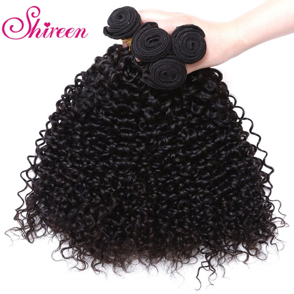 Thumbnail: Brazilian Kinky Curly Hair Bundles 100% Remy Brazillian Hair Weave 3 Bundles