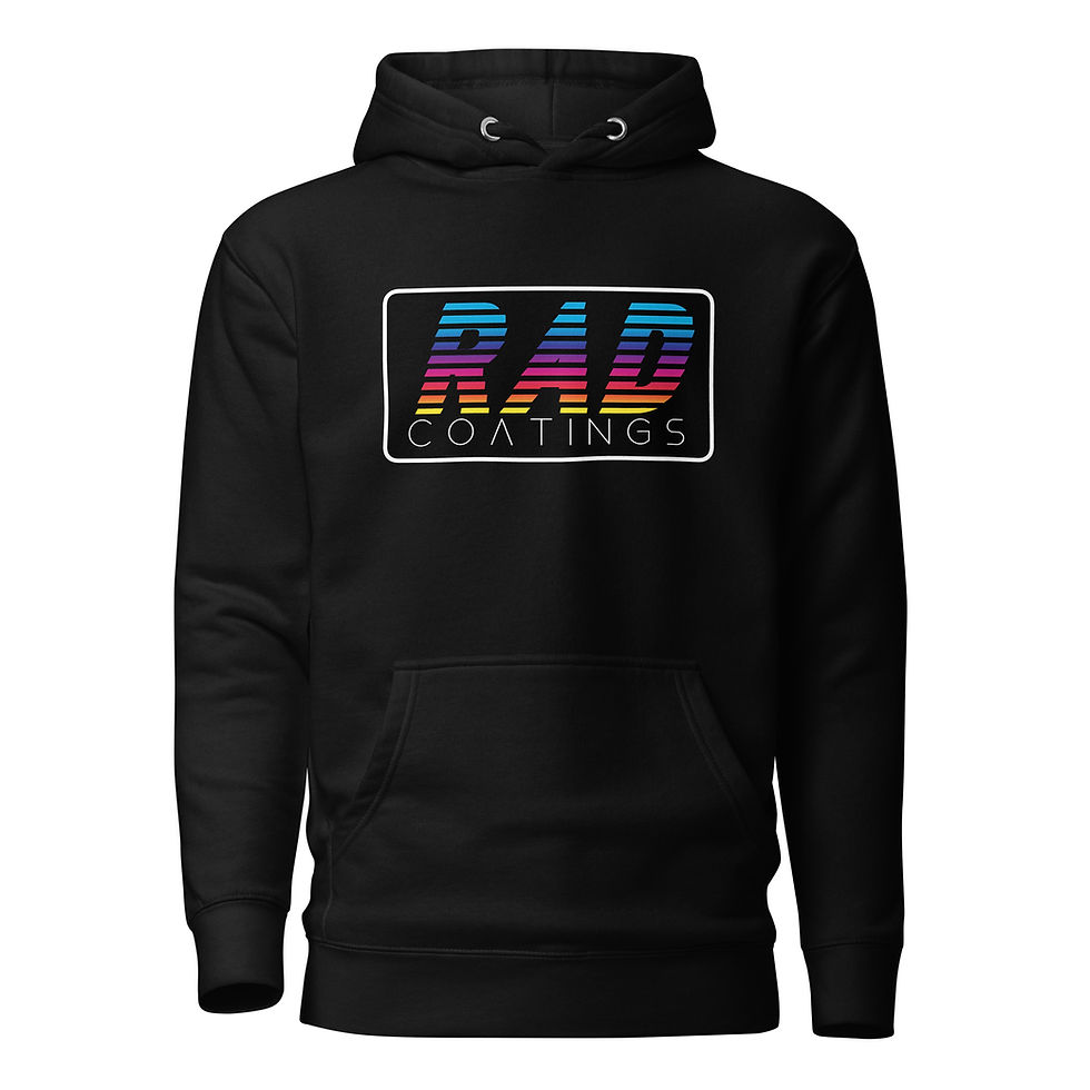 Thumbnail: RAD Coatings Graphic Hoodie (With Black Background)