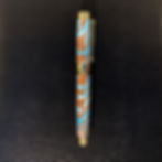 Stylo roller en pigne dePin bleu lagon