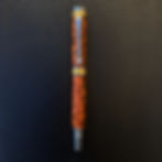 Stylo roller avec Swarovski en loupe de thuya