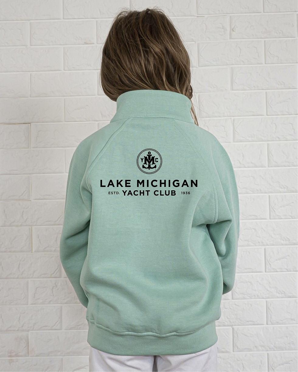 Thumbnail: Enza®  Youth Boxy Half Zip Fleece