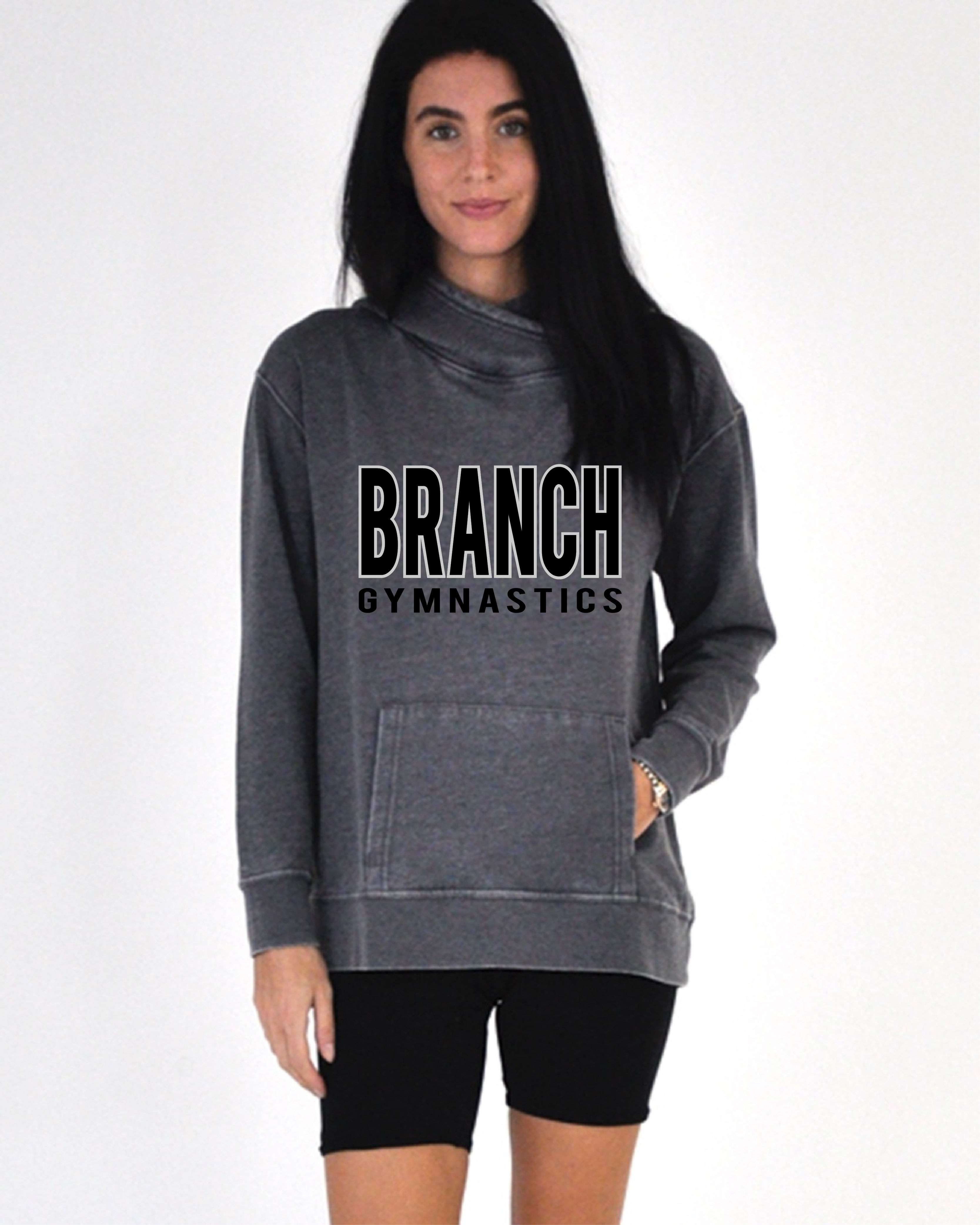 Ladies Vintage Crossover Hoodie