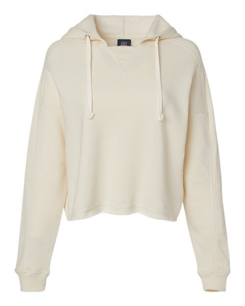 Thumbnail: Women's Angel Fleece Crop Hooded Sweatshirt