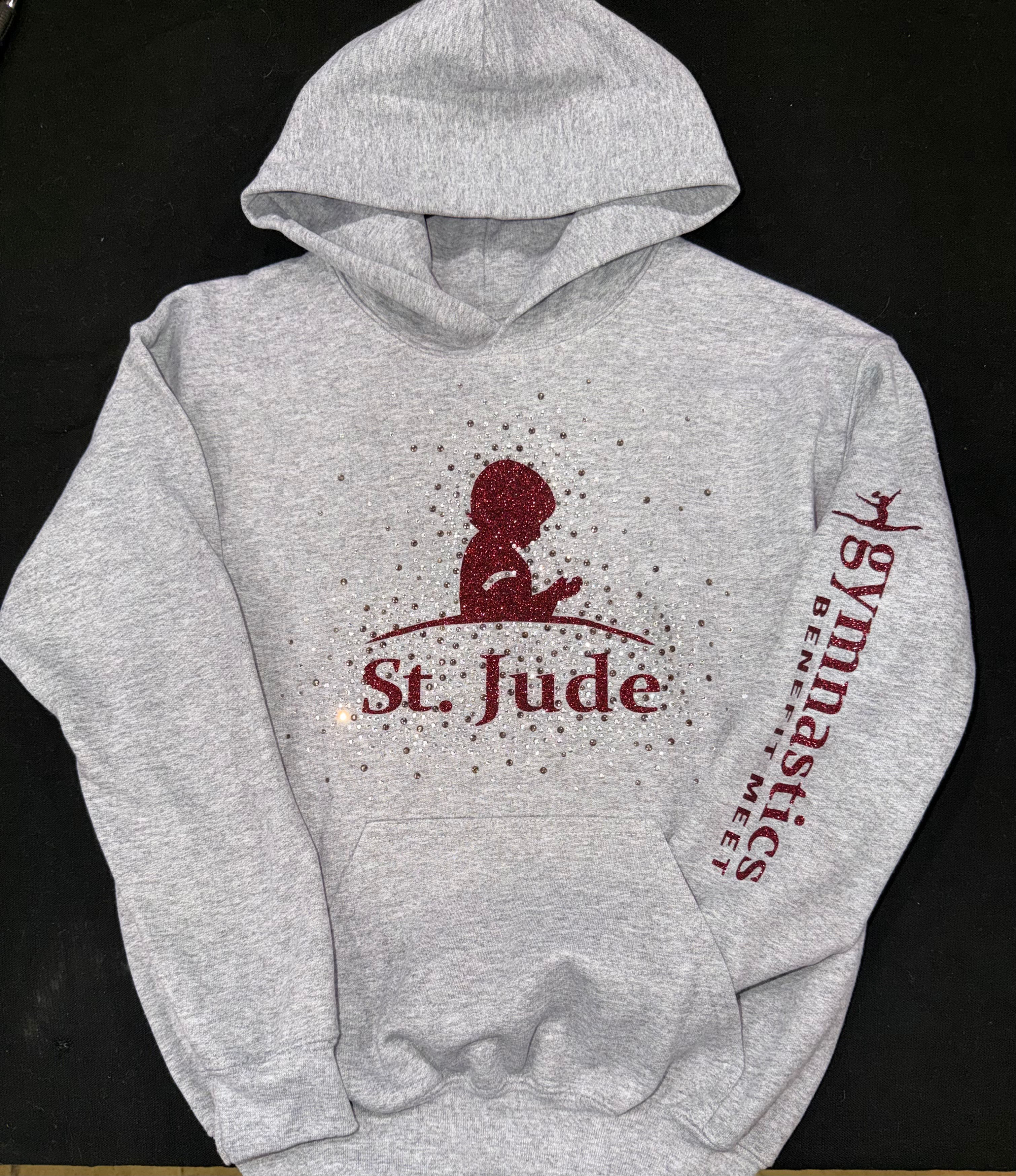 St Jude Glitter and stone Sweat Shirt