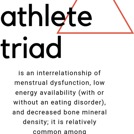 In the Know: The Female Athlete Triad