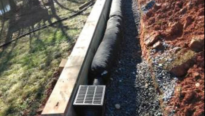 We installed a new drainage system