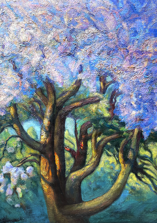 Tree Blossoms Oil Painting Artist Light.png