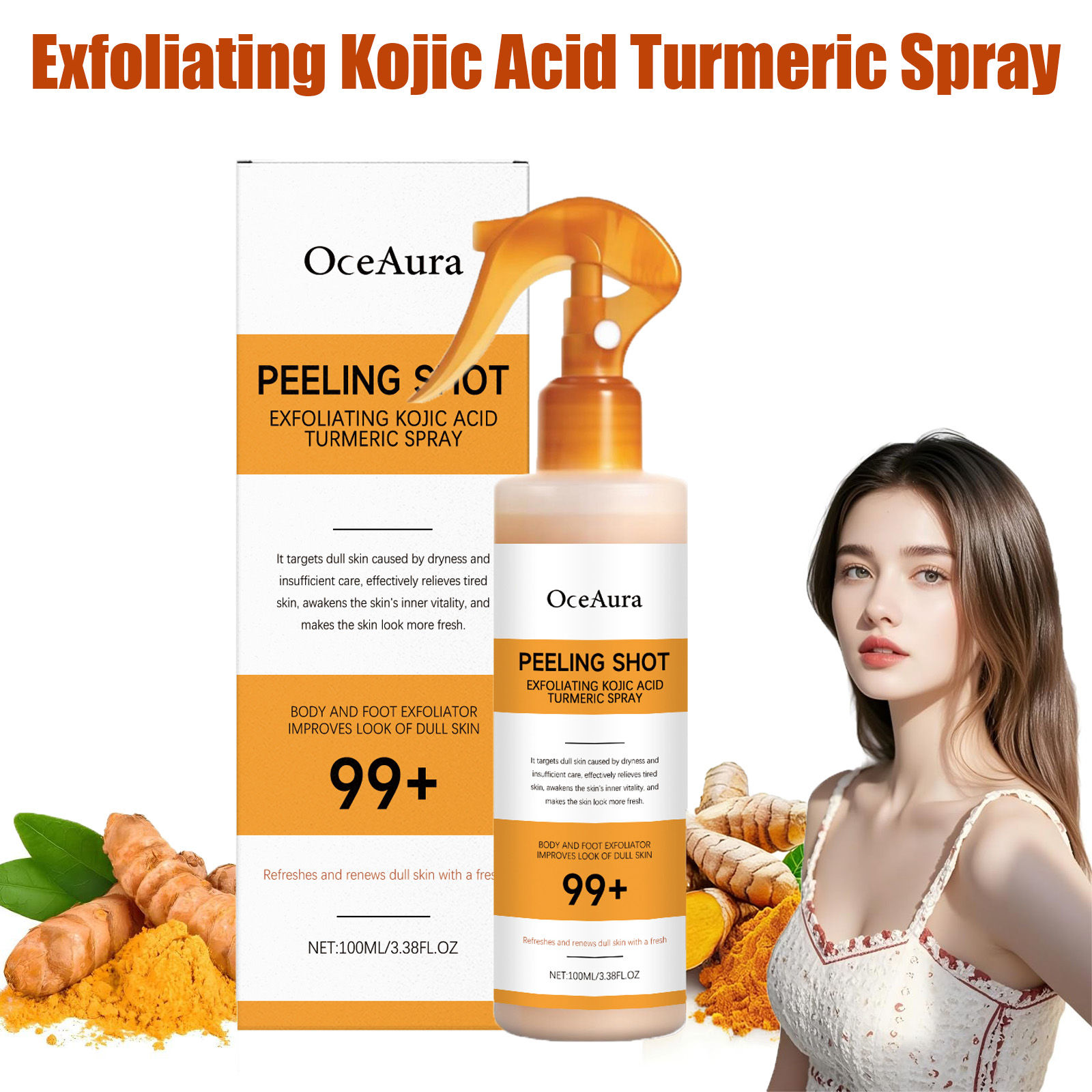 Kojic Acid & Turmeric Exfoliating Spray