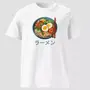 Miniature : T-shirt ramen japon en coton bio blanc. Un haut unisexe non porté pour voir les détails de ce savoureux design d'exception.