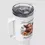 Miniature : Mug Isotherme style Stanley 1,2 L avec Paille Highland Cows. Acier inoxydable et plastique sans BPA.