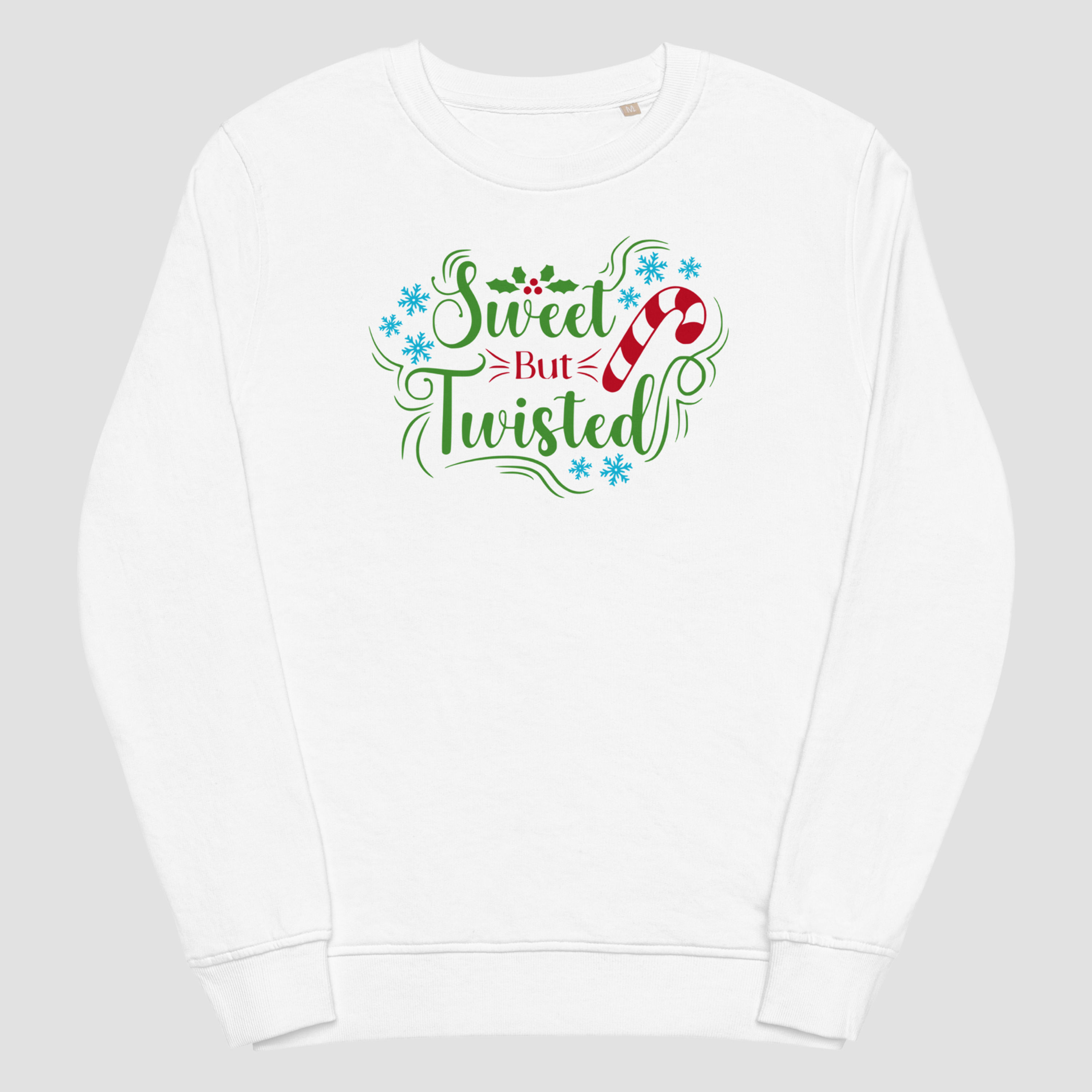 Sweat blanc pour Noël, vêtement unisexe.