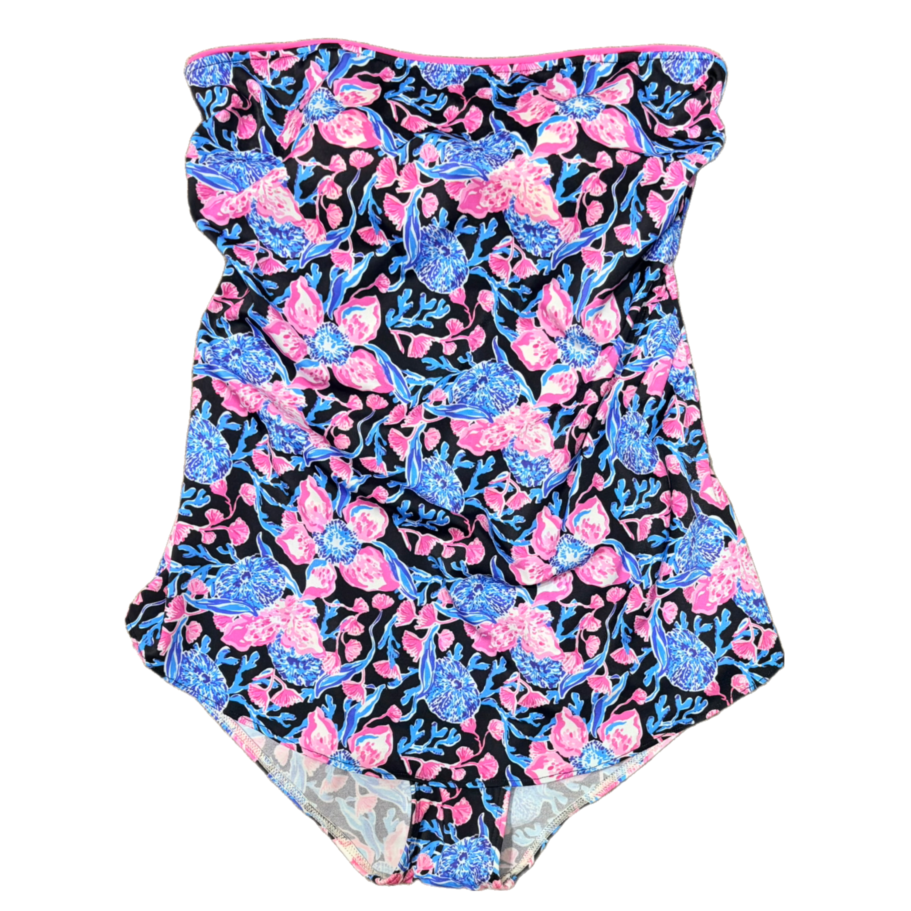 Ola De Mare - Bandeau Sarong One Piece - Black Nantucket 61026505C01