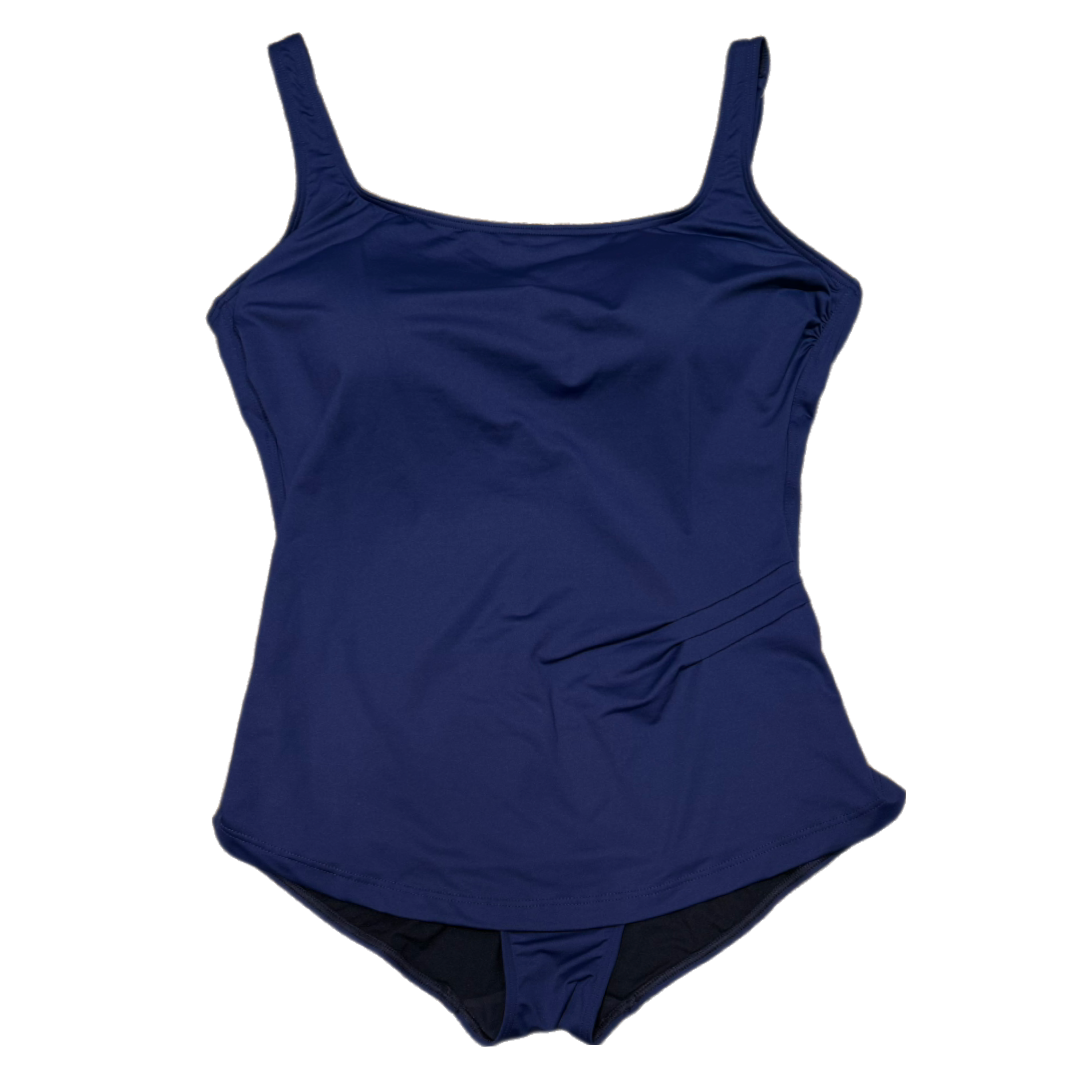 Kuny - Scoop Neck Sarong One Piece - Marino Navy Brasil Solid 25025152