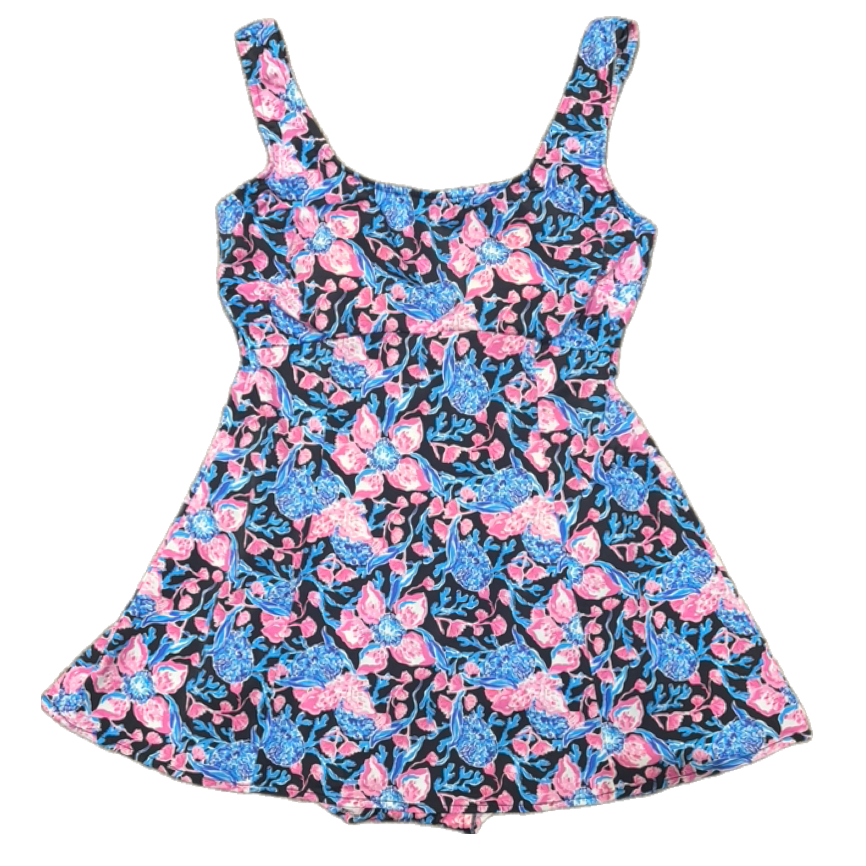 Ola De Mare - Tunic Swim Dress One Piece - Black Nantucket 62026505C1