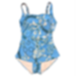 Kuny - Scoop Neck Sarong One Piece - Turquoise Florencia 25003152