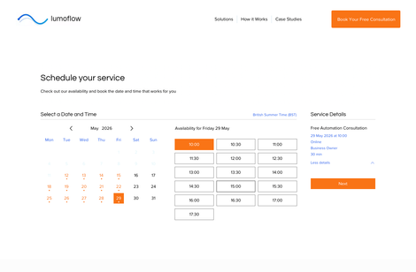 Clean automation company website design with strategic UX and conversion-focused layout
