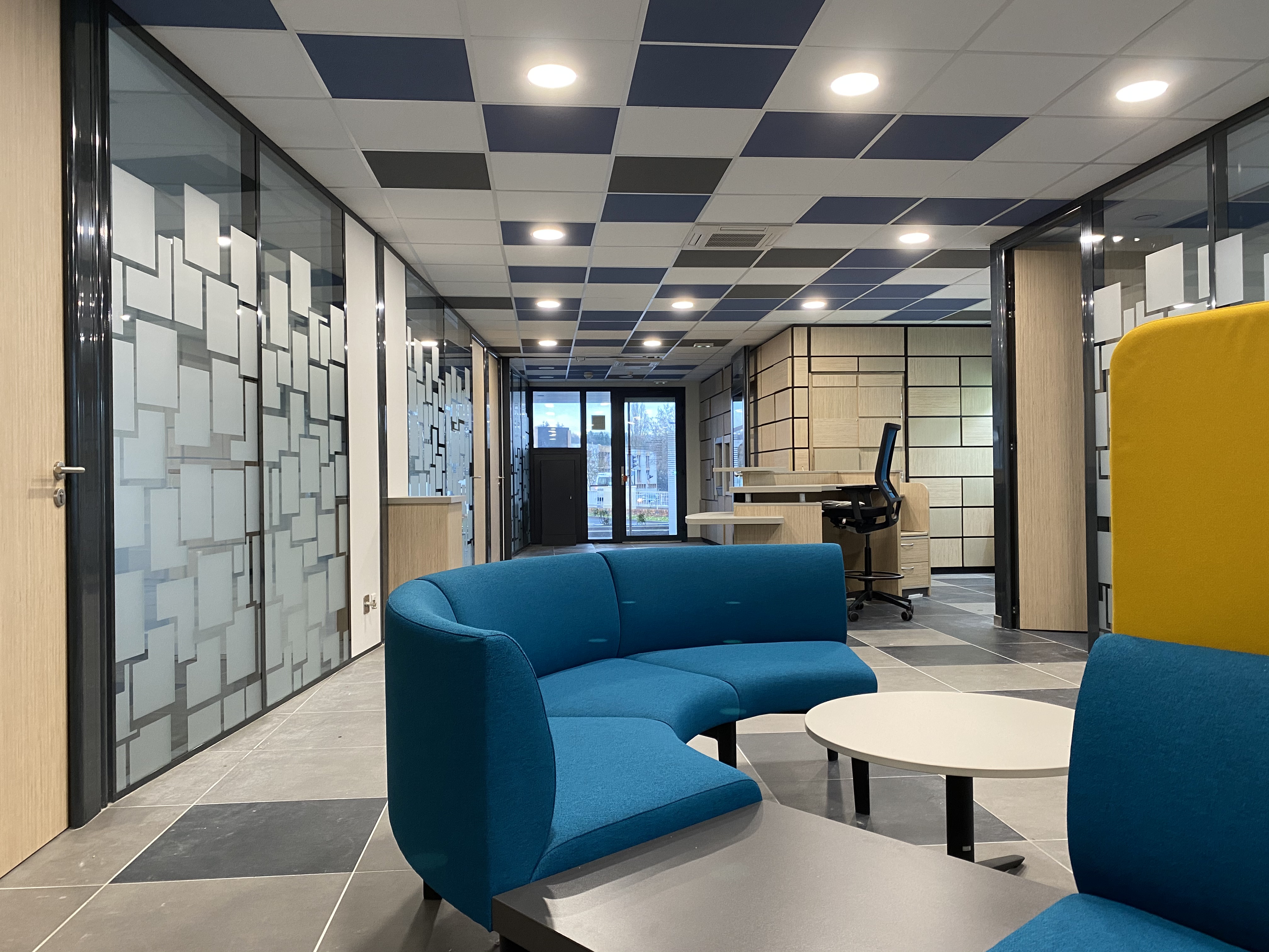 Réaménagement d'une agence bancaire à Laxou