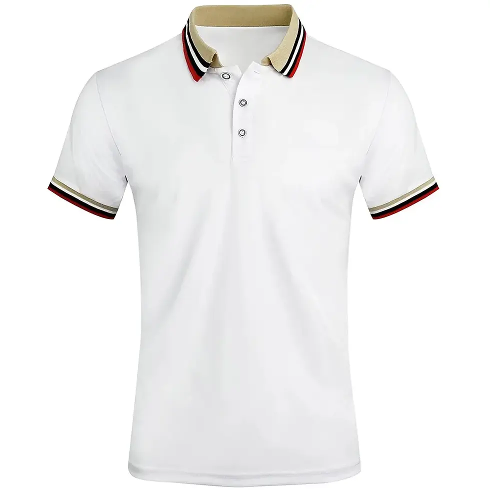 Thumbnail: Men Summer Solid Casual Office Breathable Cotton Polo Shirt Fashion Brand Male