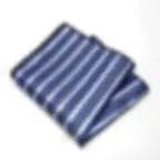 Thumbnail: 25cm Mens Classic Pocket Square Towel Polyester Paisley Striped Handkerchief