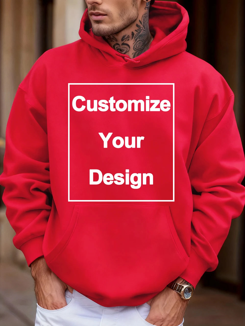 Winter Custom Mens Hoodies DIY Logo/Graphic Autumn Fleece Warm Sweatshirts