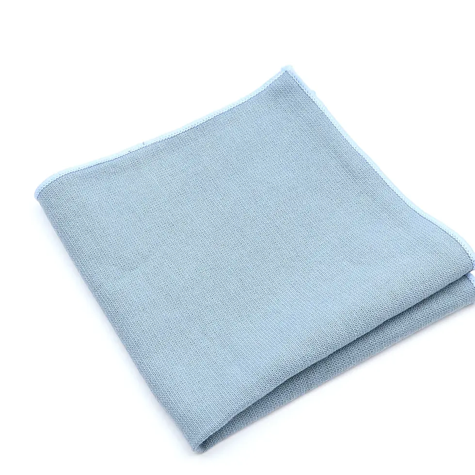 Thumbnail: Solid Color Handkerchief Cotton Unisex Pink Blue Pocket Square Hankies Colorful