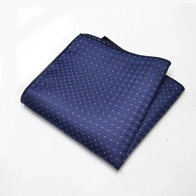 Miniatura: 25cm Mens Classic Pocket Square Towel Polyester Paisley Striped Handkerchief