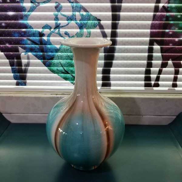 Thumbnail: Flambe Drip Glaze Vases