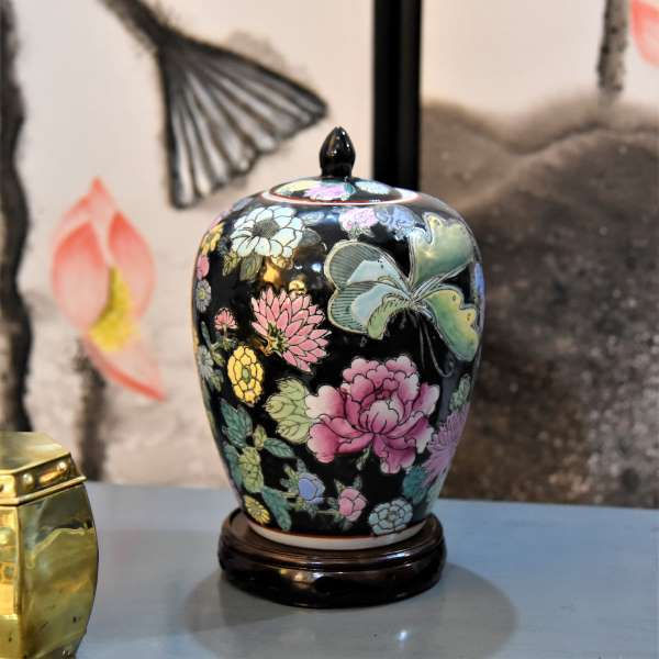 Thumbnail: Canton Famille-Rose Flower Jar