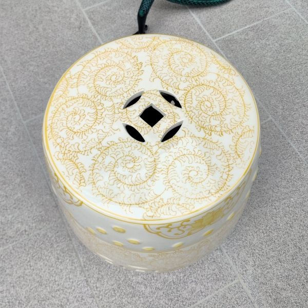 Thumbnail: Yellow Double Happiness Garden Stool